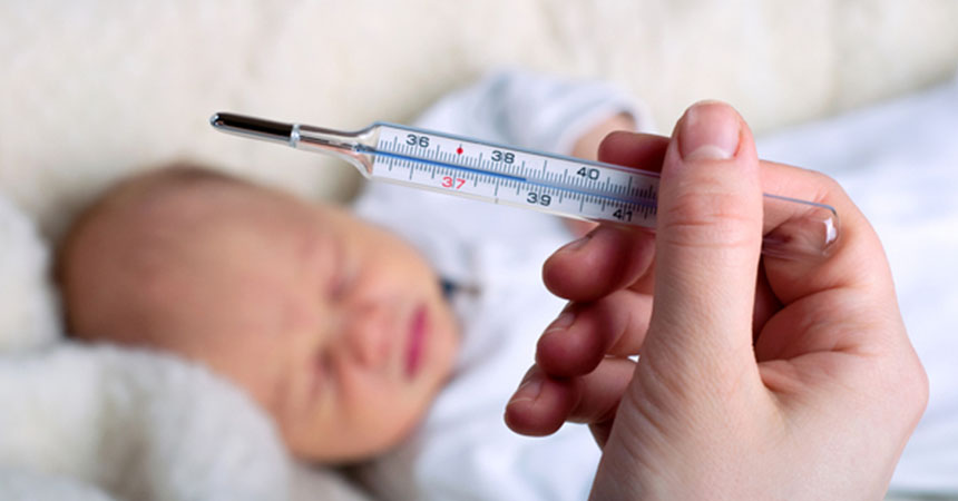 bebe de 9 meses tiene fiebre