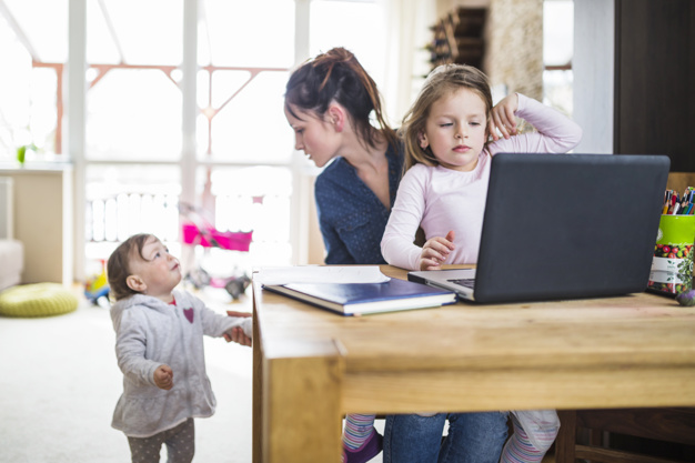 Consejos para teletrabajar con niños en casa 