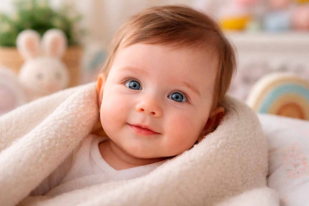 cuando se sabe el color de ojos de un bebe