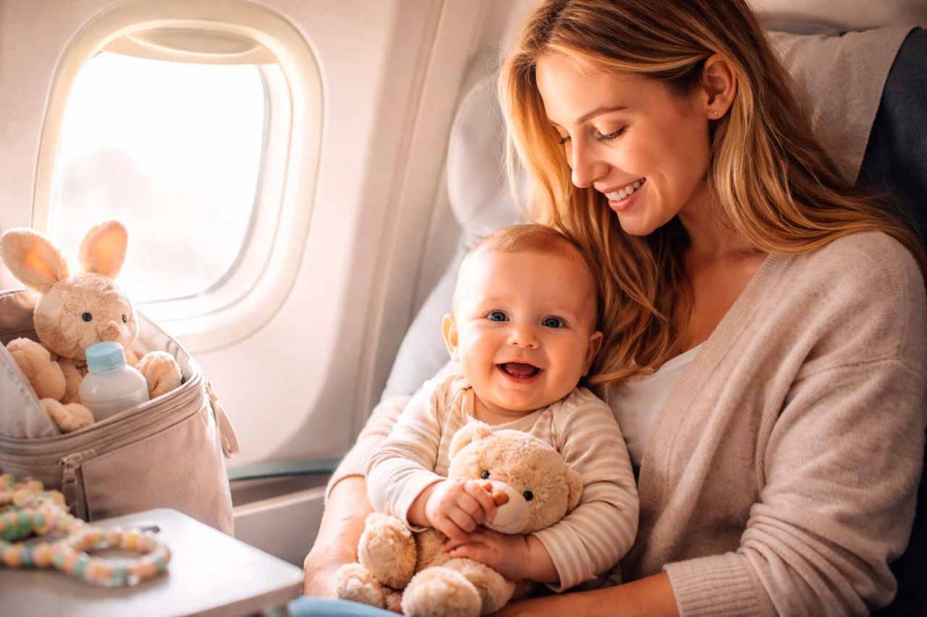 viajar con un bebé en avión