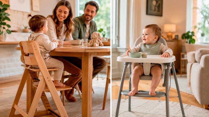 Trona evolutiva: cómo elegir entre una silla de crecimiento o una trona básica para tu bebé
